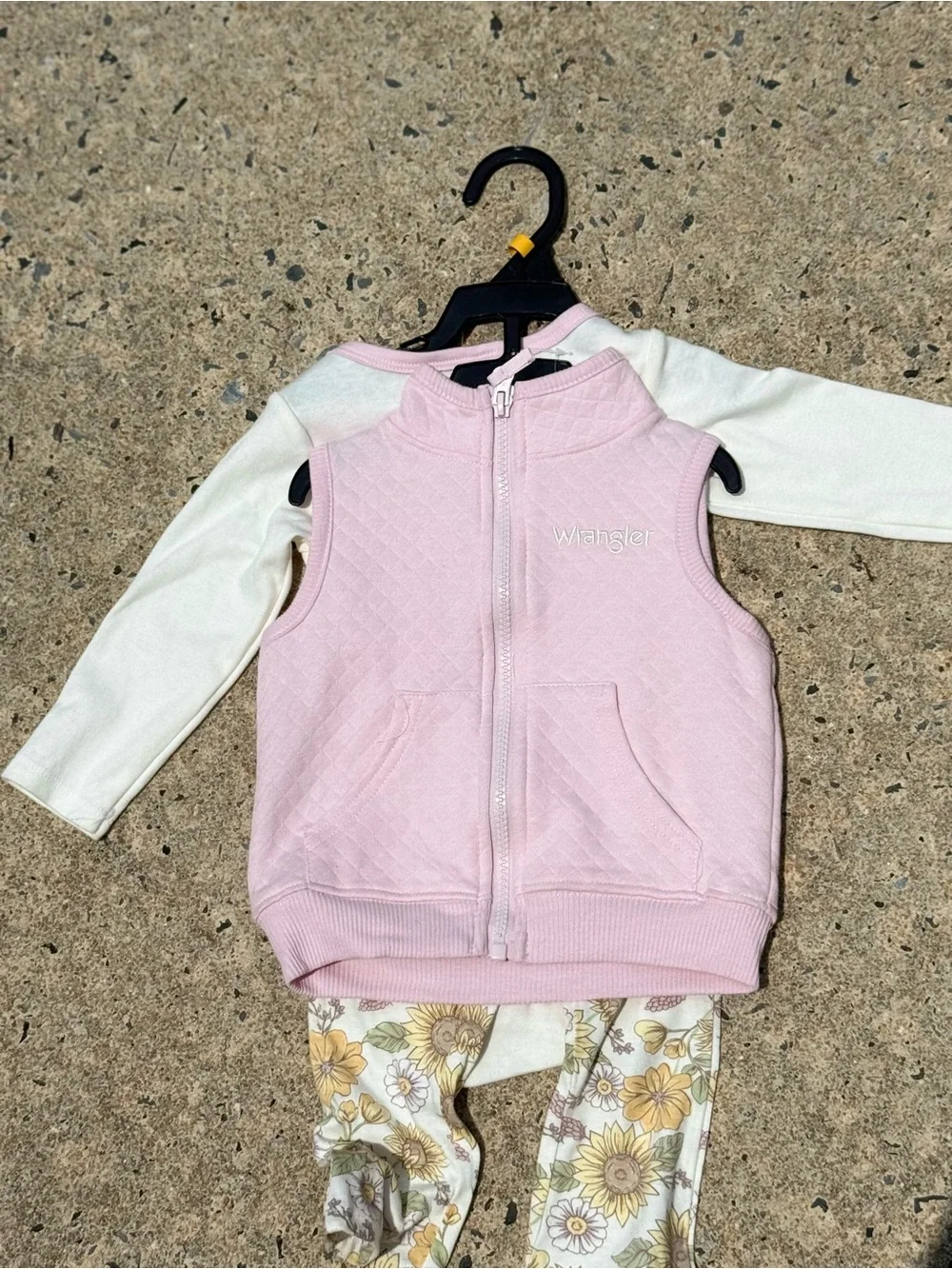 NWT Wrangler Light Pink Quilted Baby Vest